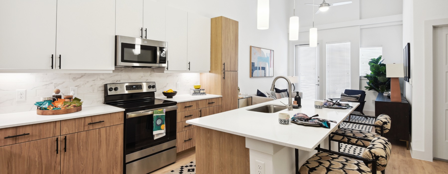 Studio, 1- & 2-Bedroom Floorplans Available at The Bond